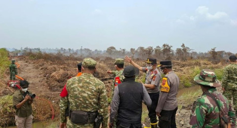 Jambi Masih "Terbakar", Wakapolda Temukan Titik Api di Labuhan Pering dan TNB Sembilang